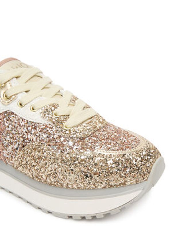 Liu Jo Sneakersy Maxi Wonder 01 BF5009 TX007 Złoty. Kolor: złoty. Materiał: skóra