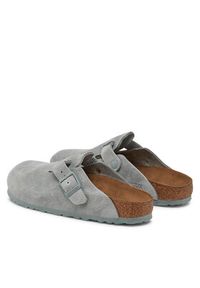 Birkenstock Klapki Boston 1029214 Zielony. Kolor: zielony. Materiał: skóra, zamsz