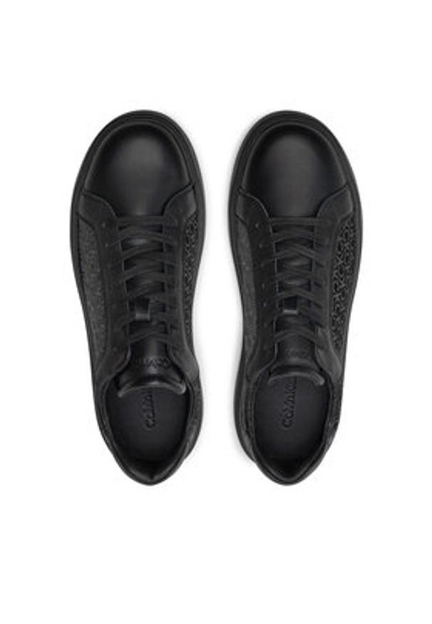 Calvin Klein Sneakersy HM0HM01557 Czarny. Kolor: czarny. Materiał: skóra