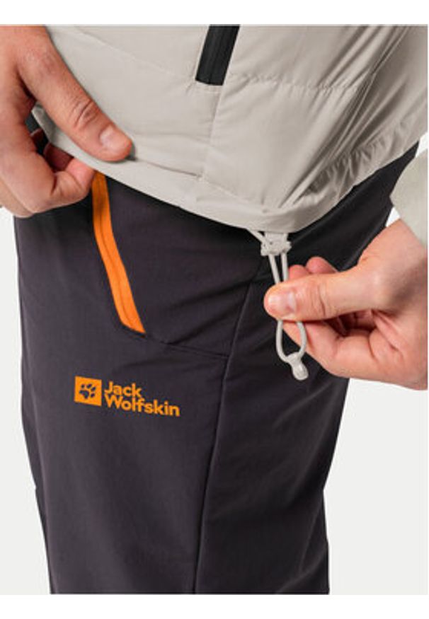 Jack Wolfskin Kurtka puchowa Ather Down 1207671 Szary Regular Fit. Kolor: szary. Materiał: syntetyk