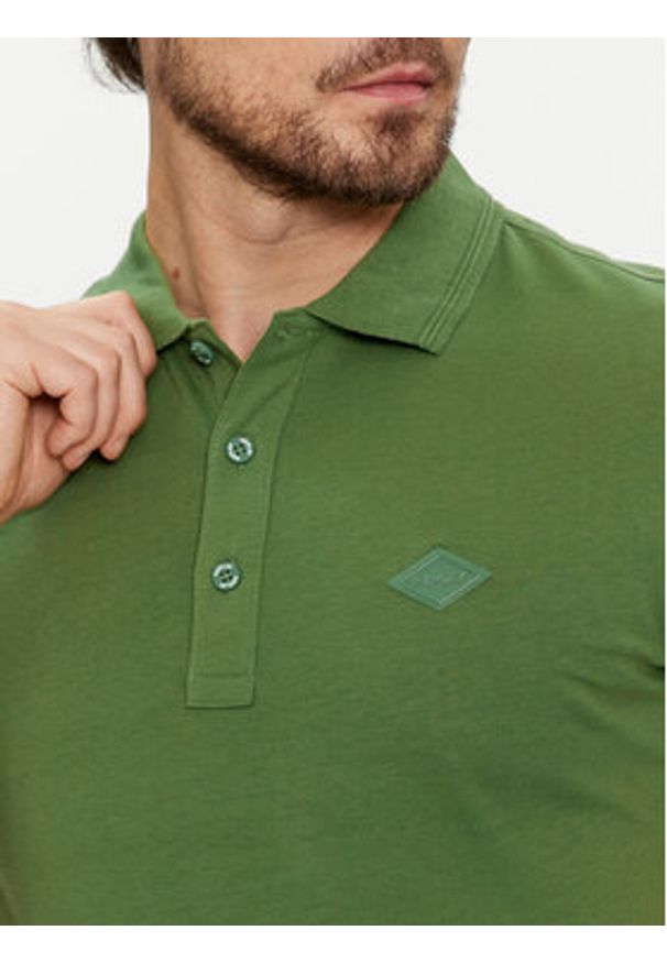 Replay Polo M6548.000.23070 Zielony Regular Fit. Typ kołnierza: polo. Kolor: zielony. Materiał: bawełna
