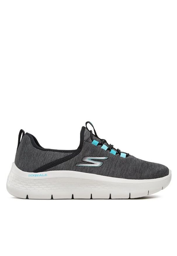 skechers - Skechers Sneakersy Go Walk Flex 124956/BLK Szary. Kolor: szary. Materiał: materiał
