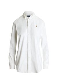 Polo Ralph Lauren Koszula 211941520002 Biały Slim Fit. Typ kołnierza: polo. Kolor: biały. Materiał: bawełna #5