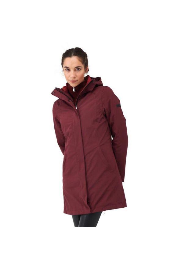 Kurtka trekkingowa damska Regatta Denbury IV 3w1 z membraną 10K. Kolor: czerwony. Materiał: poliester. Sport: turystyka piesza