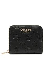 Guess Mały Portfel Damski SWPD95 29137 Czarny. Kolor: czarny. Materiał: skóra