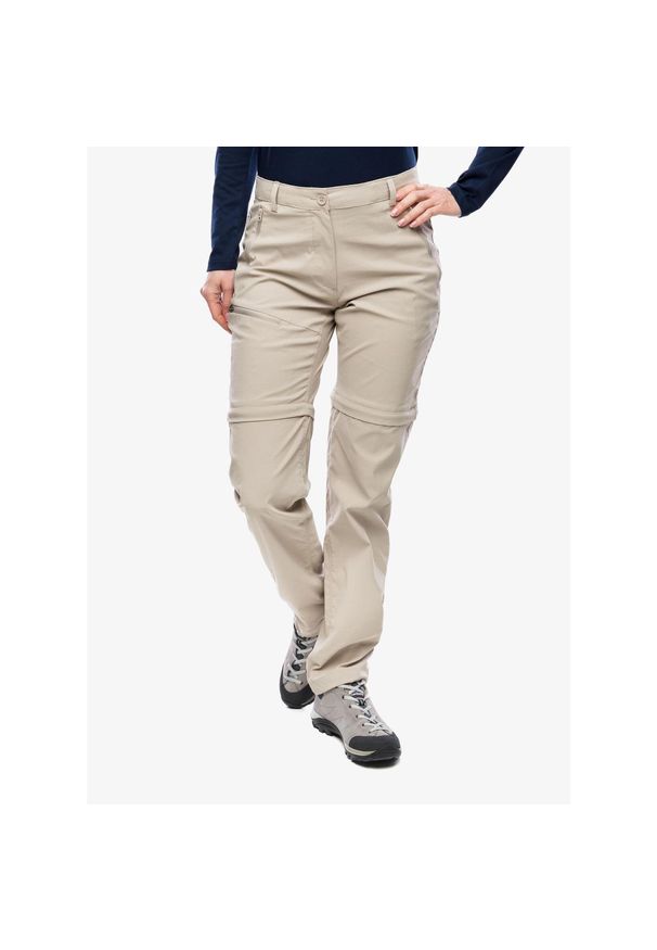 CRAGHOPPERS - Spodnie turystyczne damskie Craghoppers NosiLife Pro Convertible Trouser III. Kolor: beżowy
