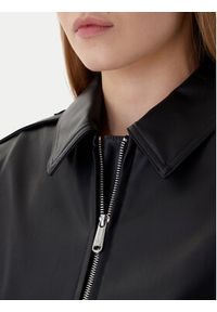 Calvin Klein Jeans Kurtka z imitacji skóry Moto LV047E501G Czarny Regular Fit. Kolor: czarny. Materiał: skóra #7