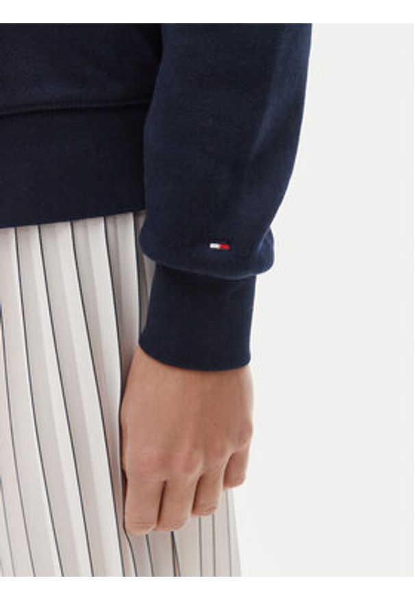 TOMMY HILFIGER - Tommy Hilfiger Bluza WW0WW45980 Granatowy Regular Fit. Kolor: niebieski. Materiał: bawełna