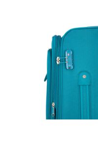 Wittchen - Zestaw jednokolorowych walizek miękkich turkusowy. Kolor: turkusowy. Materiał: poliester