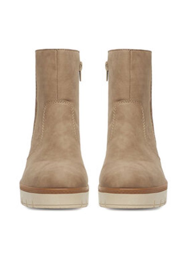 Rieker Botki CEO-Y5065-64 Beżowy. Kolor: beżowy. Materiał: materiał, syntetyk