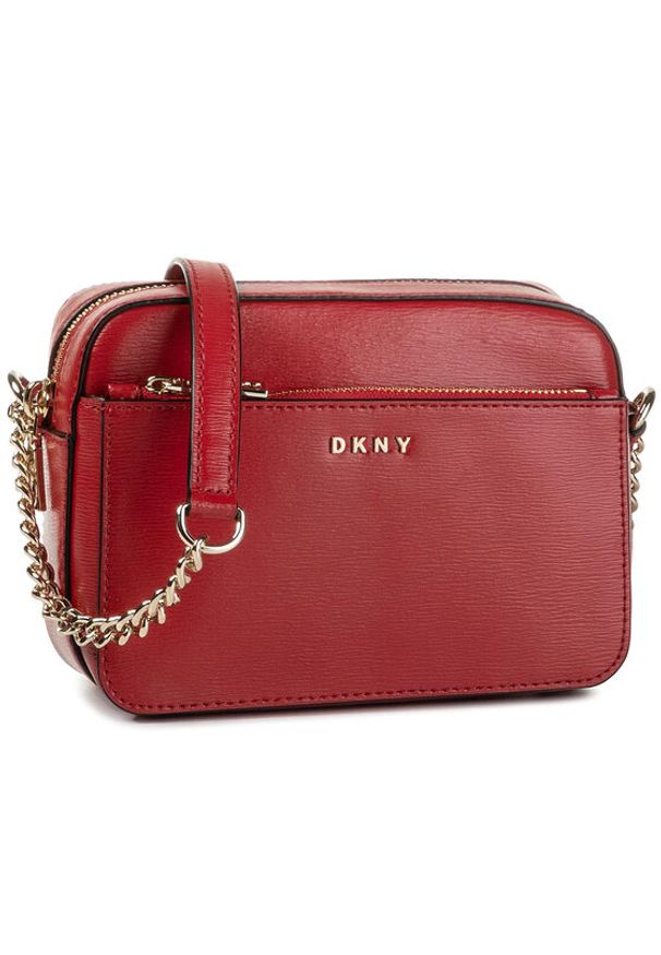 DKNY Torebka Bryant-Camera Bag R94E3F39 Czerwony. Kolor: czerwony. Materiał: skórzane