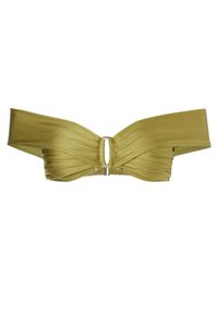 NOIRE SWIMWEAR - Top od bikini Peridot Papillon. Kolor: żółty. Materiał: tkanina, materiał #5