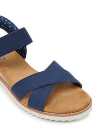 skechers - Skechers Sandały BOBS Desert Kiss - Golden Lily 114418/NVY Granatowy. Kolor: niebieski. Materiał: materiał #4