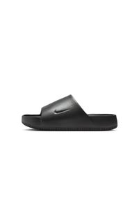 Klapki męskie Nike Calm Slide. Zapięcie: bez zapięcia. Kolor: czarny. Materiał: materiał, syntetyk. Szerokość cholewki: normalna. Sport: turystyka piesza