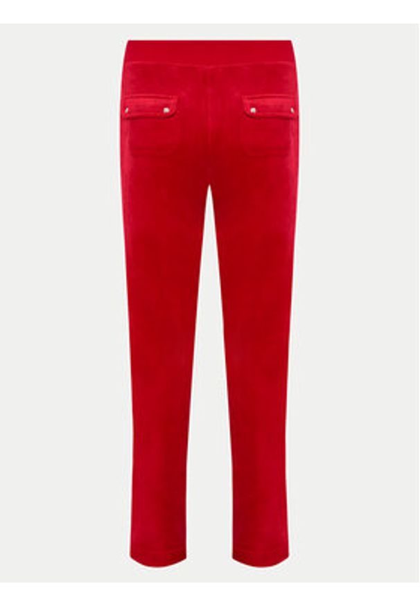 Juicy Couture Spodnie dresowe Del Ray JCAP180 Czerwony Regular Fit. Kolor: czerwony. Materiał: syntetyk