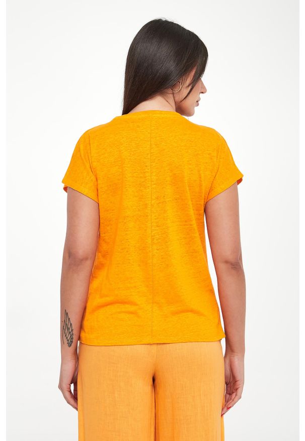 Ecoalf - T-shirt damski lniany Arendal ECOALF. Materiał: len