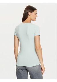 Guess T-Shirt W2YI45 J1314 Zielony Slim Fit. Kolor: zielony. Materiał: bawełna