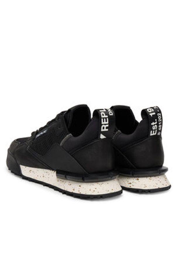Replay - REPLAY Sneakersy GMS1P.000.C0066L Czarny. Kolor: czarny. Materiał: skóra