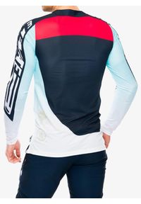 FOX - Bluza rowerowa męska Fox Flexair LS Jersey Elevated. Kolor: niebieski. Materiał: jersey