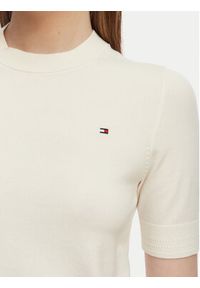 TOMMY HILFIGER - Tommy Hilfiger Sweter WW0WW49705 Żółty Slim Fit. Kolor: żółty. Materiał: syntetyk #4