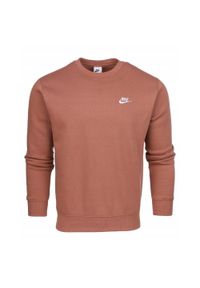 Bluza sportowa męska Nike Nsw Club Crw BB. Kolor: brązowy