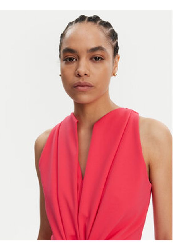 Rinascimento Sukienka koktajlowa CFC0123794003 Różowy Regular Fit. Kolor: różowy. Materiał: syntetyk. Styl: wizytowy