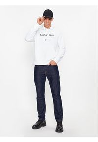 Calvin Klein Bluza Hero K10K111345 Biały Regular Fit. Kolor: biały. Materiał: bawełna #7