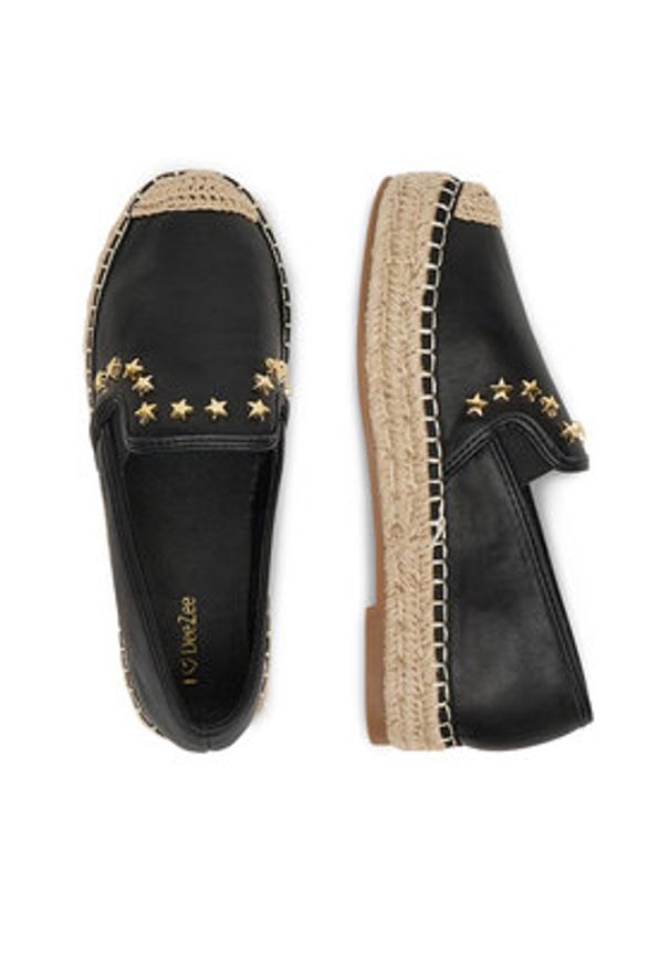 DeeZee Espadryle MSD53 Czarny. Kolor: czarny. Materiał: skóra