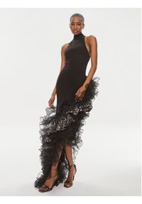 ROTATE Sukienka wieczorowa 112202100 Czarny Slim Fit. Kolor: czarny. Materiał: syntetyk. Styl: wizytowy #5