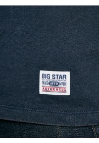 Big-Star - Koszulka męska z nadrukiem granatowa Teller 403. Okazja: na co dzień. Kolor: niebieski. Materiał: jeans, żakard, dzianina. Wzór: nadruk. Styl: vintage, casual, klasyczny #5