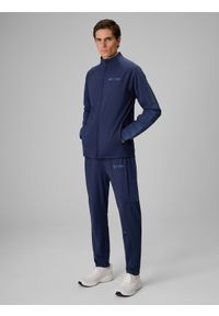 4f - 4F Bluza treningowa regular bez kaptura męska 4F x Robert Lewandowski - granatowa XL. Okazja: na co dzień. Typ kołnierza: bez kaptura. Kolor: niebieski. Materiał: materiał. Długość rękawa: raglanowy rękaw. Długość: długie. Sezon: lato. Styl: casual, klasyczny, sportowy #2