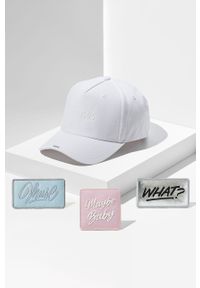 Next Generation Headwear - Next generation headwear - Czapka. Kolor: biały. Materiał: tkanina, bawełna. Wzór: aplikacja #1