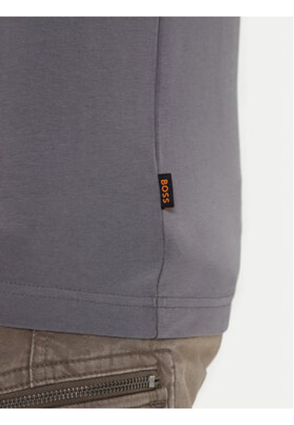 BOSS T-Shirt Lupo 50554615 Szary Regular Fit. Kolor: szary. Materiał: bawełna