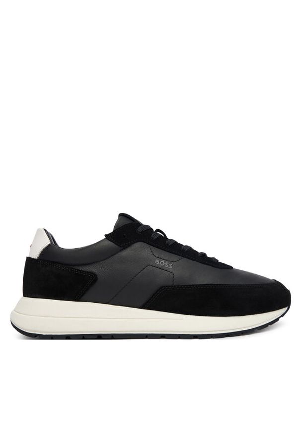 BOSS Sneakersy Vinston 50557837 Czarny. Kolor: czarny. Materiał: skóra