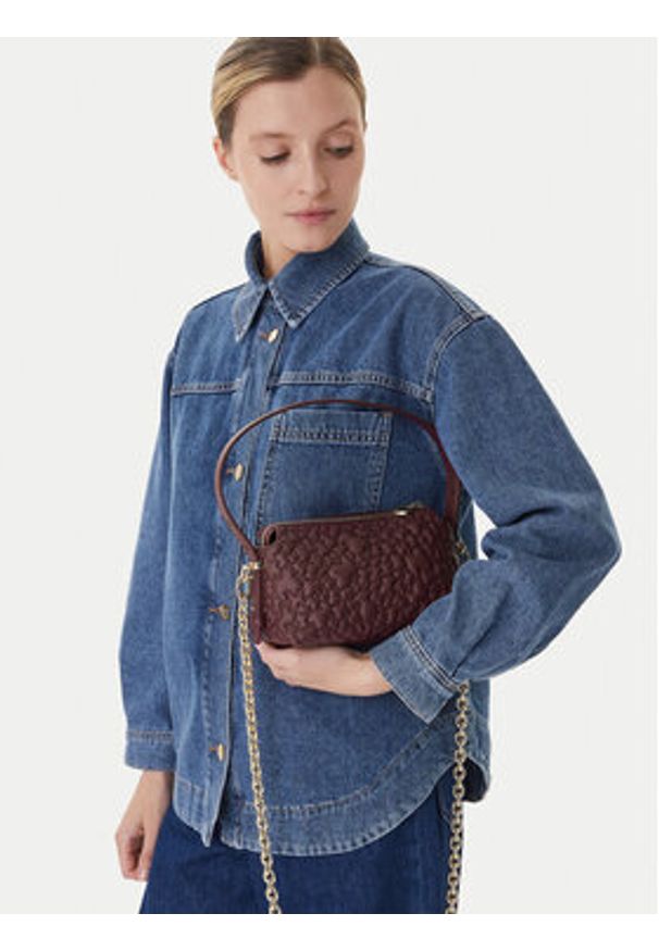 Tous - TOUS Torebka Puffy Bear 2002305021 Bordowy. Kolor: czerwony. Materiał: skórzane