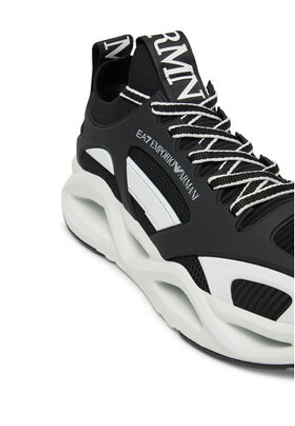 EA7 Emporio Armani Sneakersy X8X174 XK377 K485 Czarny. Kolor: czarny. Materiał: skóra