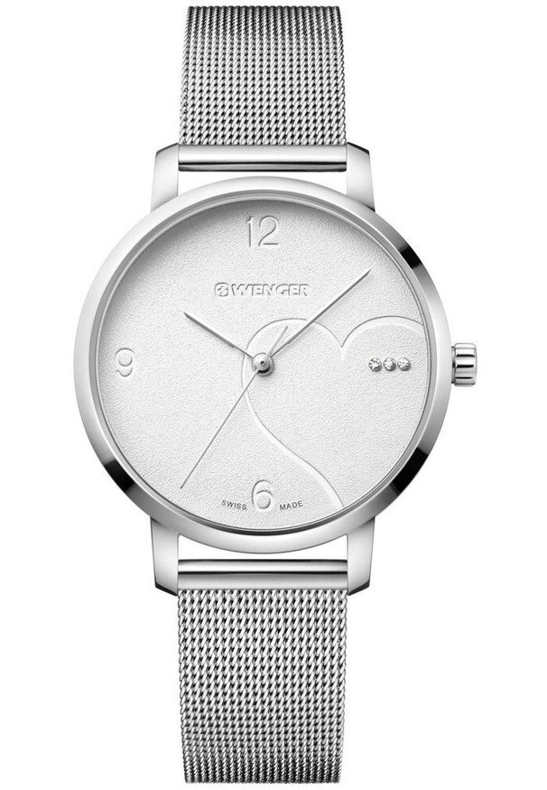 Zegarek damski Wenger 01.1731.108 srebrny. Kolor: srebrny