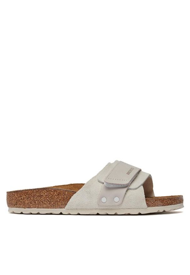 Birkenstock Klapki Oita 1024226 Biały. Kolor: biały. Materiał: nubuk, skóra