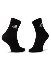 Adidas - adidas Zestaw 3 par wysokich skarpet unisex Light Crew 3pp DZ9394 Czarny. Kolor: czarny. Materiał: materiał