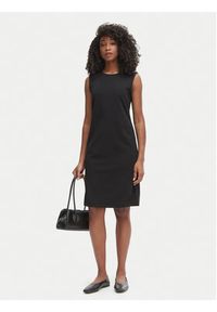 Calvin Klein Sukienka codzienna LV044F215G Czarny Regular Fit. Okazja: na co dzień. Kolor: czarny. Materiał: syntetyk. Typ sukienki: proste. Styl: casual #5