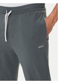 BOSS Spodnie dresowe Mix&Match 50515305 Zielony Regular Fit. Kolor: zielony. Materiał: bawełna