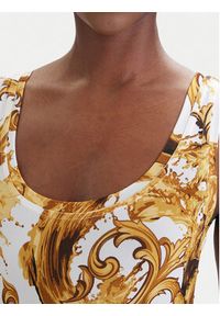 Versace Jeans Couture Sukienka codzienna 80HAO946 JS533 Biały Slim Fit. Okazja: na co dzień. Kolor: biały. Materiał: wiskoza. Typ sukienki: proste. Styl: casual #3