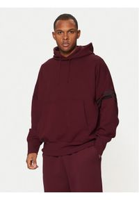 Adidas - adidas Bluza Neuclassics JC9936 Bordowy Oversize. Kolor: czerwony. Materiał: syntetyk, bawełna