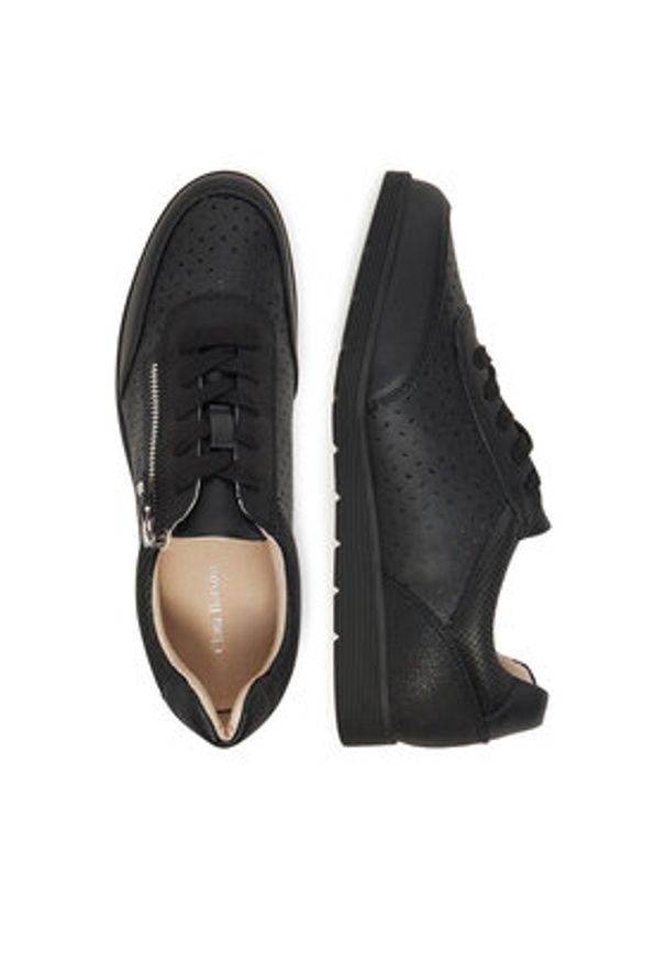 Clara Barson Sneakersy WS10003-07 Czarny. Kolor: czarny. Materiał: skóra