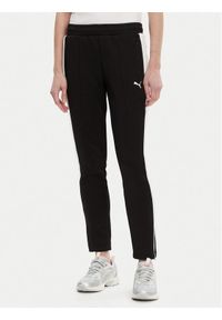 Puma Spodnie dresowe T7 Always On 629798 Czarny Slim Fit. Kolor: czarny. Materiał: syntetyk, bawełna