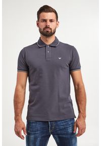 Emporio Armani - Polo męskie EMPORIO ARMANI. Typ kołnierza: polo