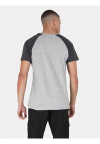 Brave Soul T-Shirt MTS-149BAPTISTJ Szary Straight Fit. Kolor: szary. Materiał: bawełna