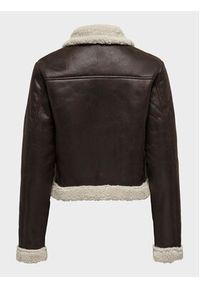only - ONLY Kurtka z imitacji skóry Betty 15324138 Brązowy Regular Fit. Kolor: brązowy. Materiał: skóra #3