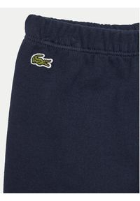 Lacoste Dres 4J8409 Granatowy Regular Fit. Kolor: niebieski. Materiał: bawełna