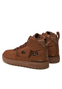 Lacoste Sneakersy 748SMA0040 Brązowy. Kolor: brązowy. Materiał: zamsz, skóra #5